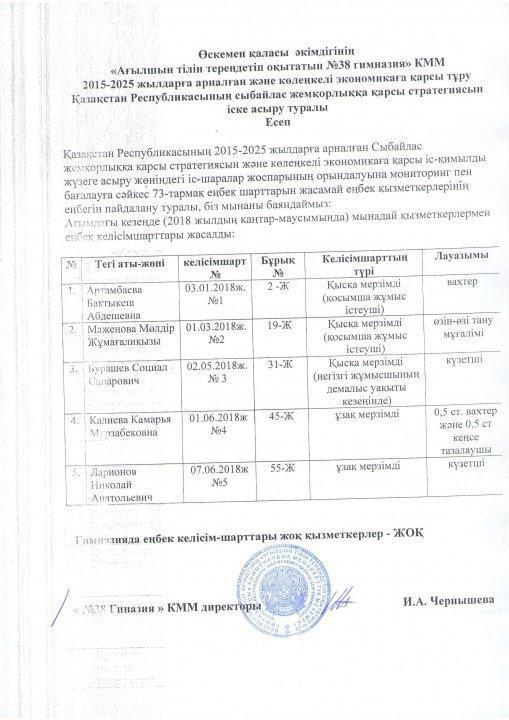 Отчет о реализации плана