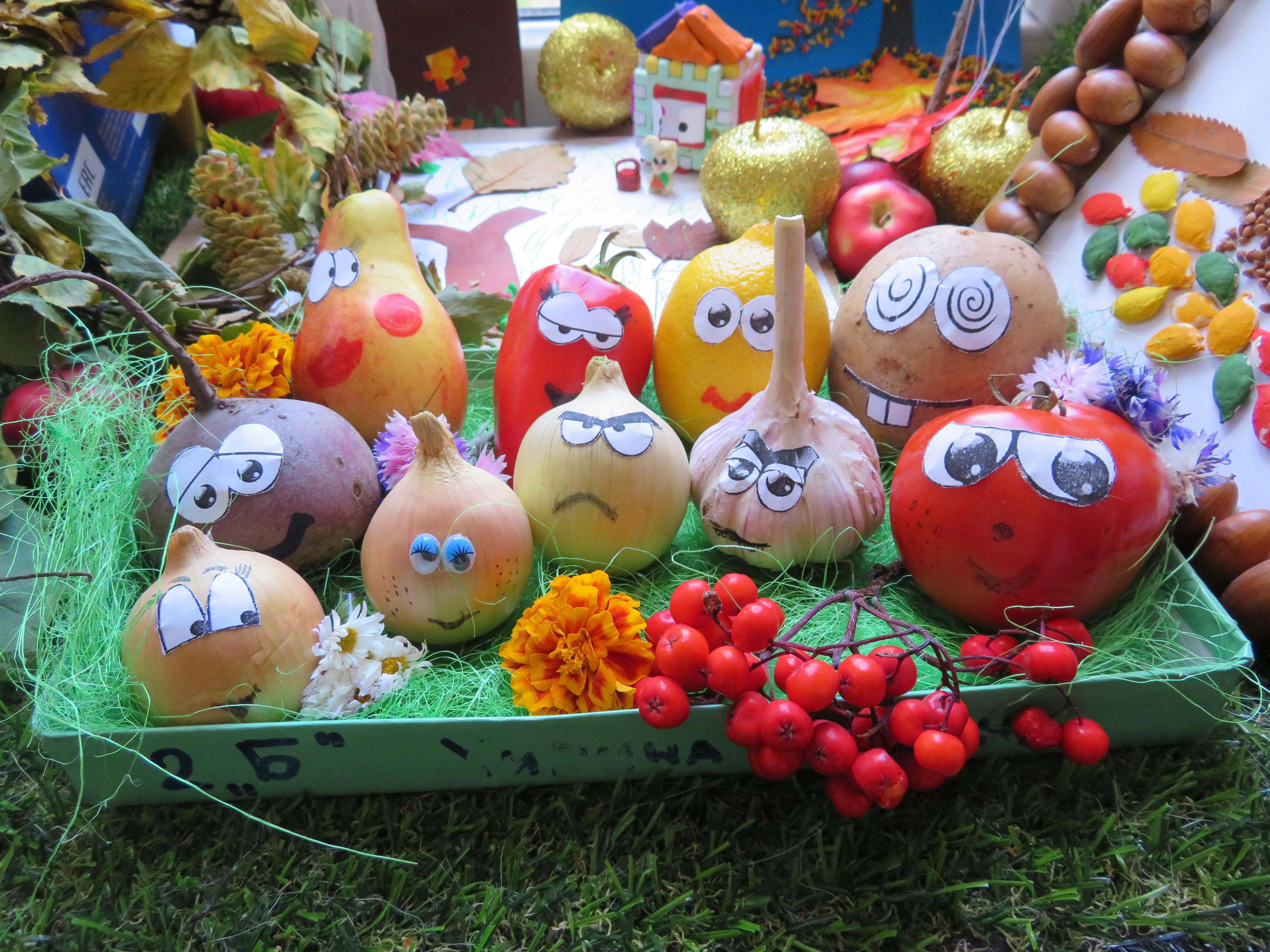 Поделки на тему Золотая Осень Осенние из овощей | ВКонтакте