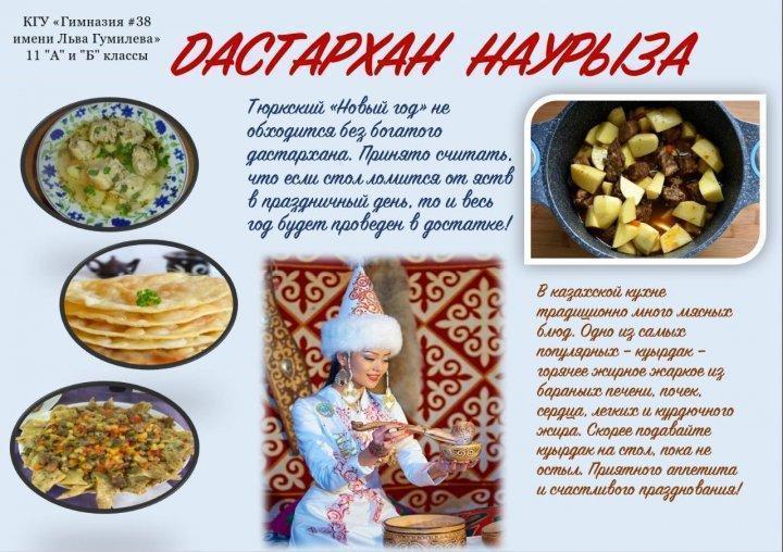21 марта – Ұлттық тағамдар күні - День национальной кухни